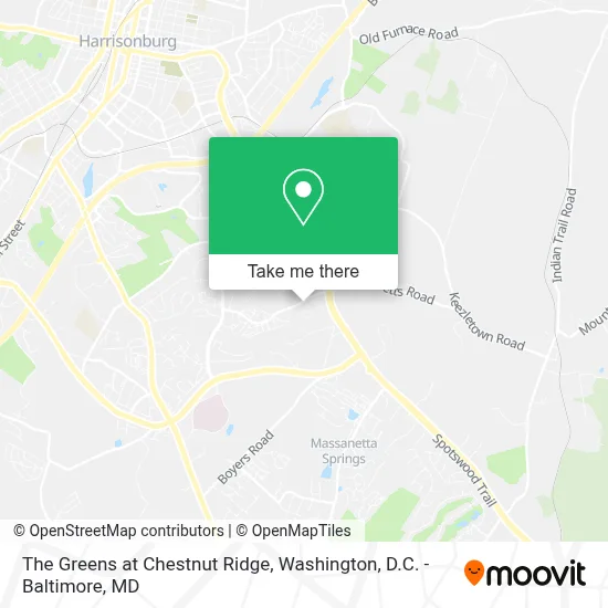 The Greens at Chestnut Ridge map