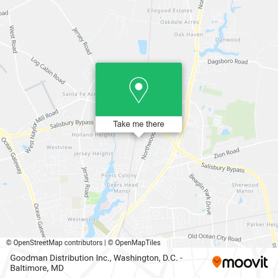 Goodman Distribution Inc. map