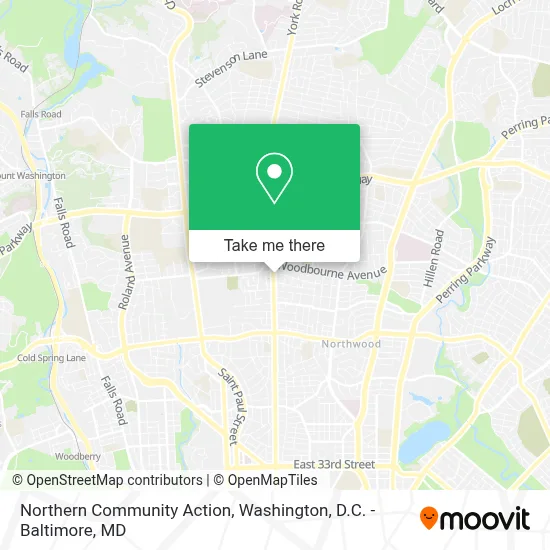 Northern Community Action map