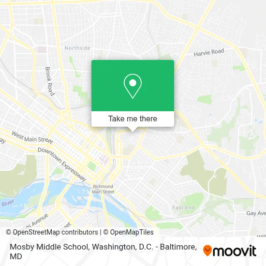 Mosby Middle School map