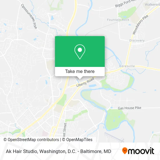 Ak Hair Studio map