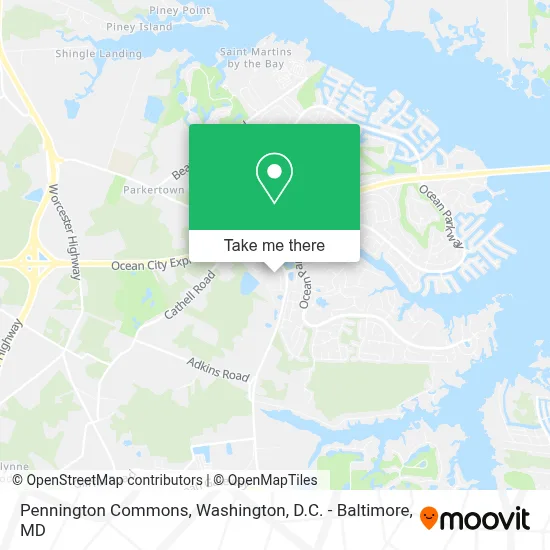 Pennington Commons map