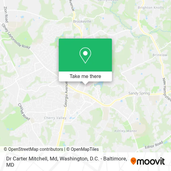 Dr Carter Mitchell, Md map