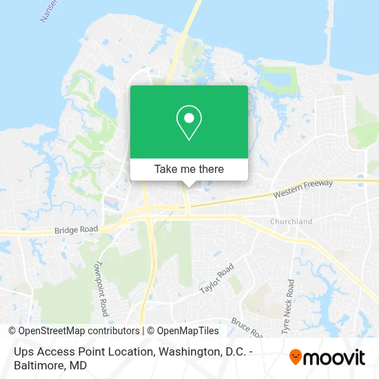 Ups Access Point Location map