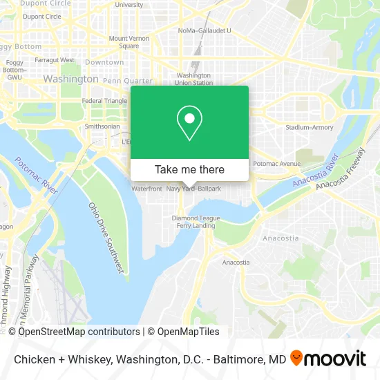 Chicken + Whiskey map