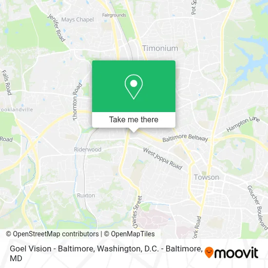 Goel Vision - Baltimore map