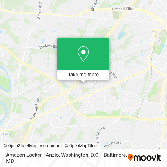 Amazon Locker - Anzio map