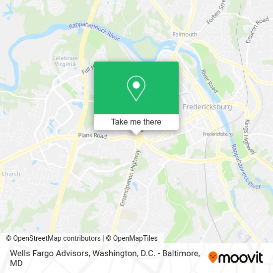 Wells Fargo Advisors map