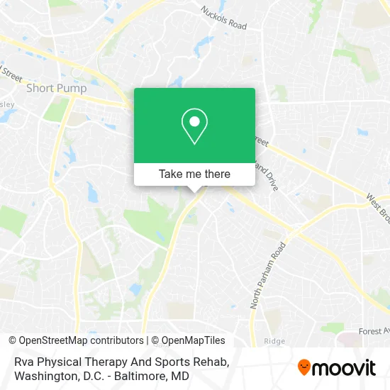 Rva Physical Therapy And Sports Rehab map