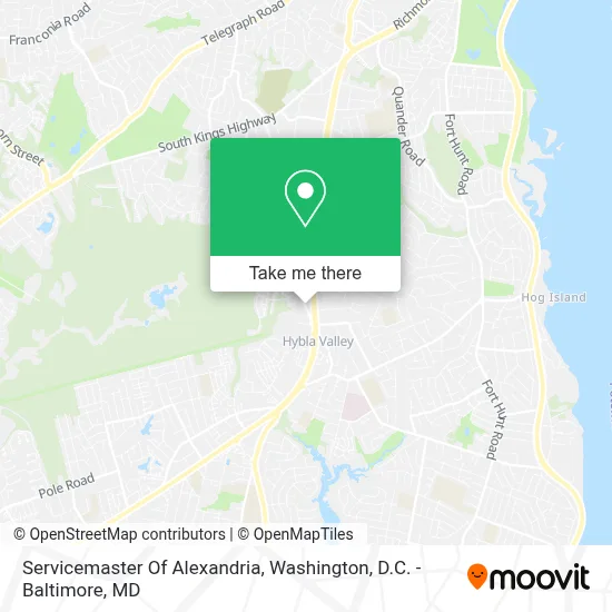 Servicemaster Of Alexandria map