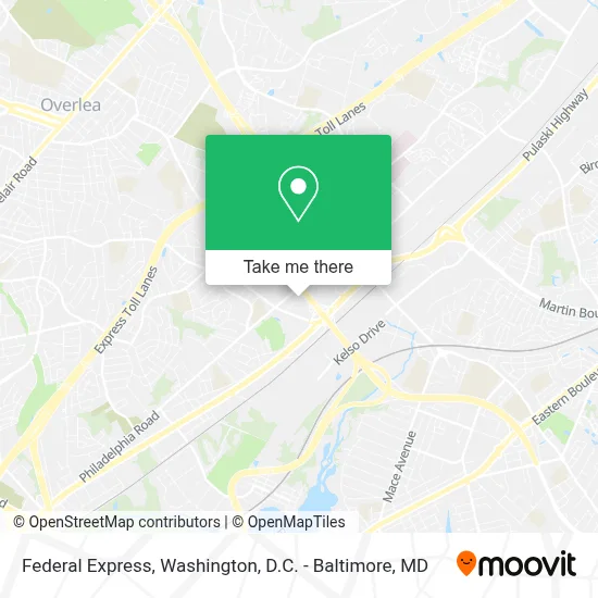 Federal Express map