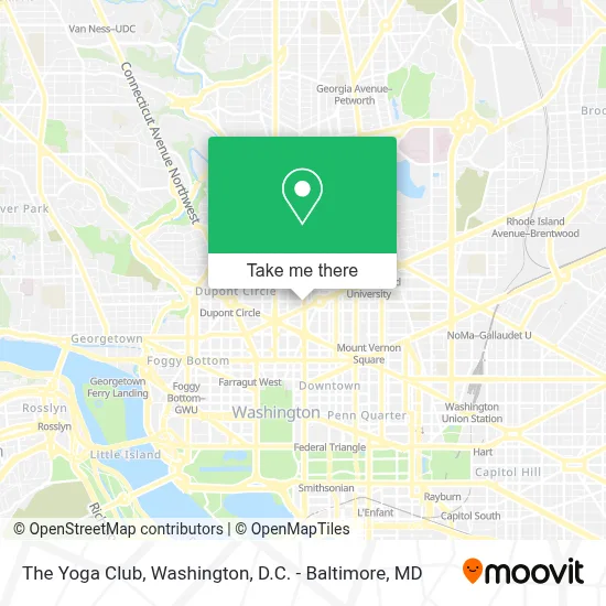 The Yoga Club map