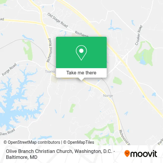Olive Branch Christian Church map
