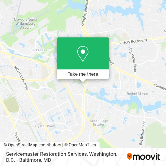 Servicemaster Restoration Services map