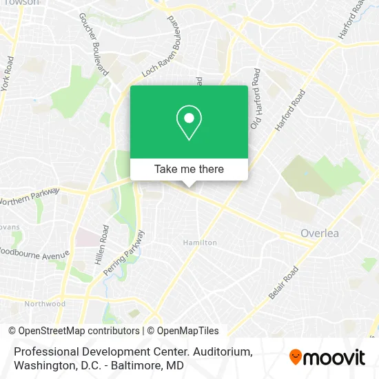 Professional Development Center. Auditorium map