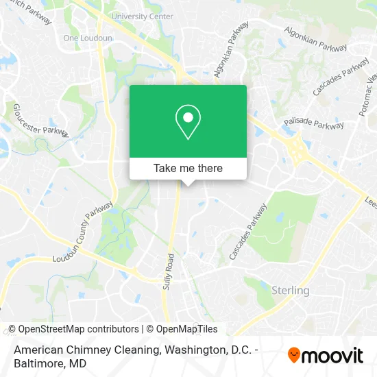 American Chimney Cleaning map