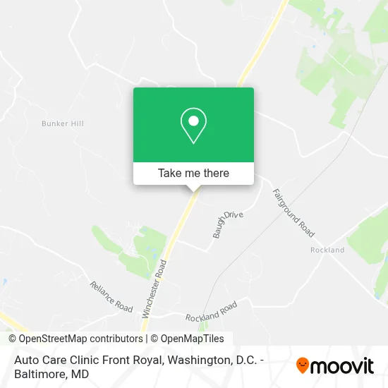 Auto Care Clinic Front Royal map