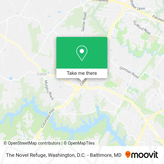 The Novel Refuge map