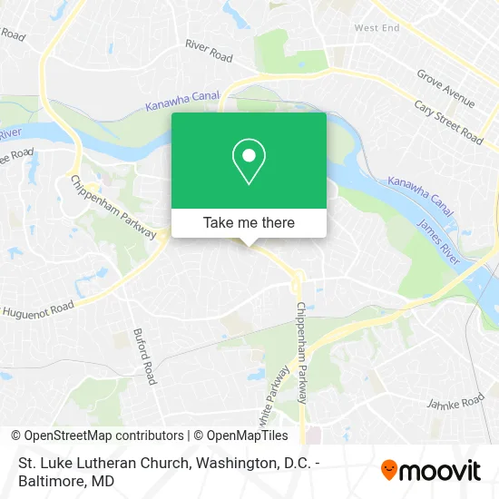 St. Luke Lutheran Church map