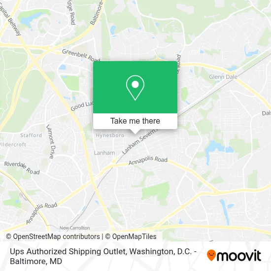 Ups Authorized Shipping Outlet map