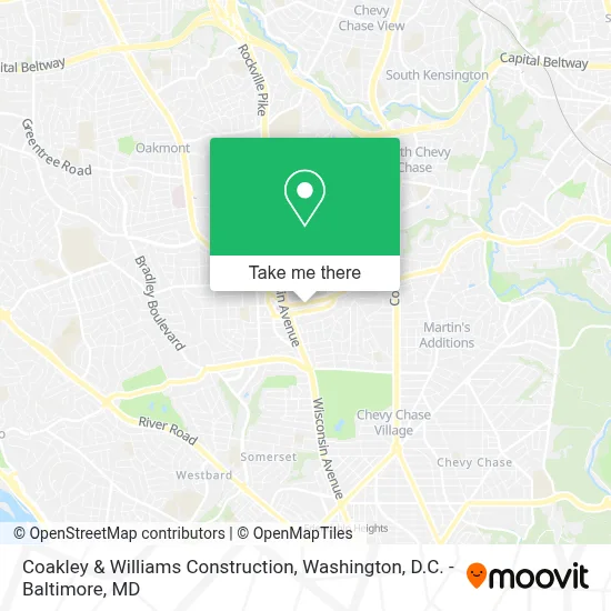 Coakley & Williams Construction map
