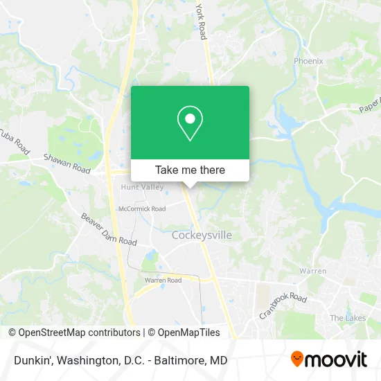 Dunkin' map