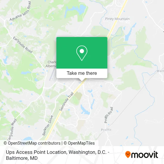 Ups Access Point Location map