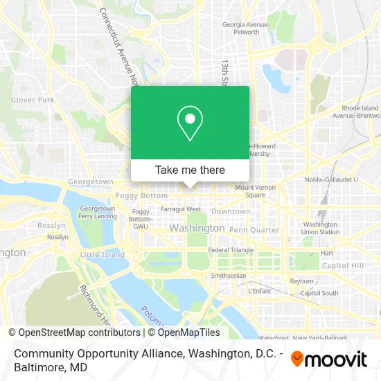 Community Opportunity Alliance map
