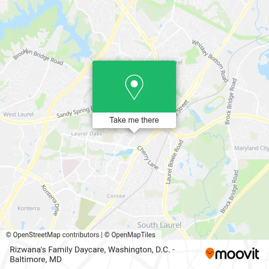 Rizwana's Family Daycare map
