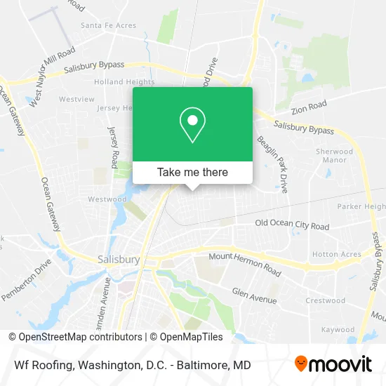 Wf Roofing map