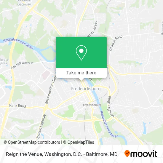 Reign the Venue map