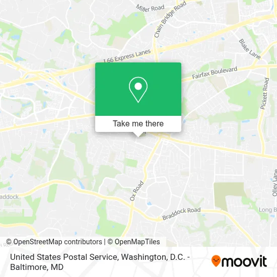 United States Postal Service map