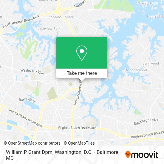 William P Grant Dpm map