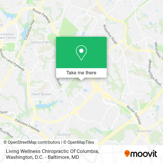 Living Wellness Chiropractic Of Columbia map