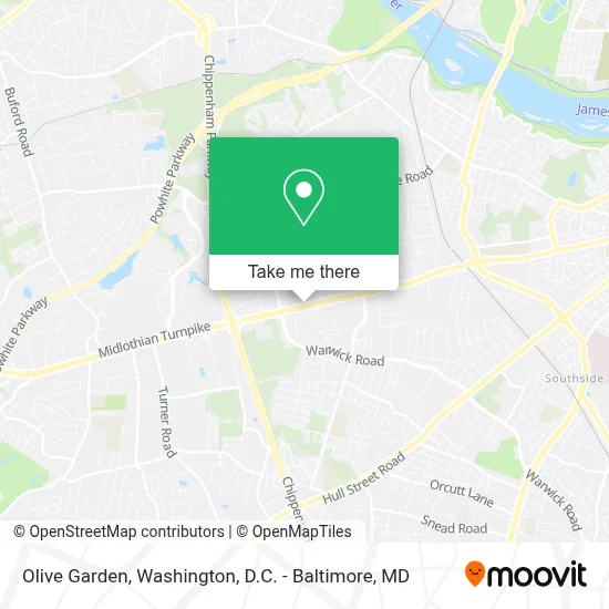 Olive Garden map