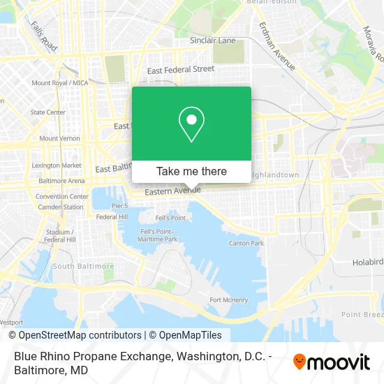 Blue Rhino Propane Exchange map