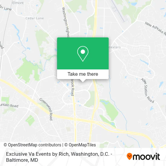 Exclusive Va Events by Rich map