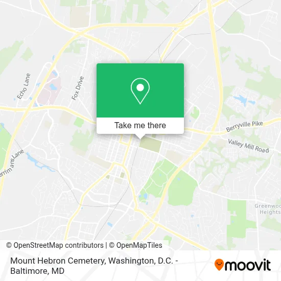 Mount Hebron Cemetery map