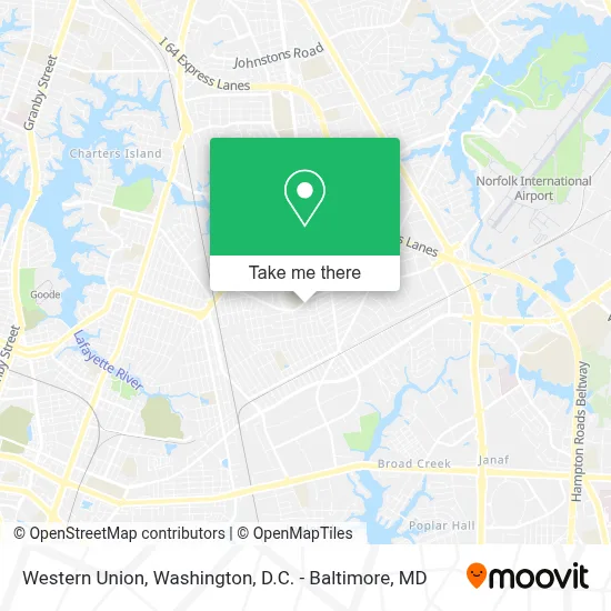 Western Union map