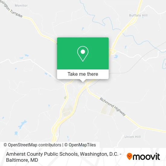 Amherst County Public Schools map