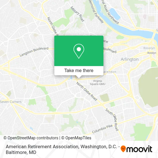 American Retirement Association map