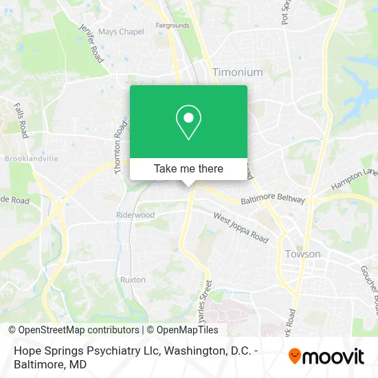 Hope Springs Psychiatry Llc map