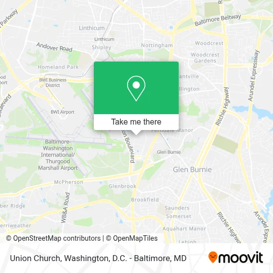 Union Church map