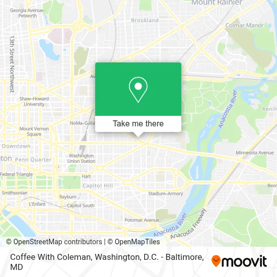 Coffee With Coleman map