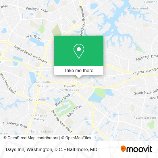 Days Inn map