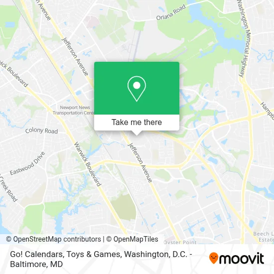 Go! Calendars, Toys & Games map