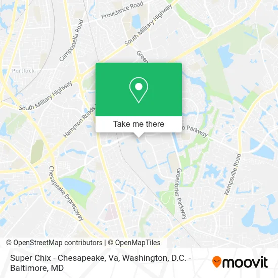 Super Chix - Chesapeake, Va map