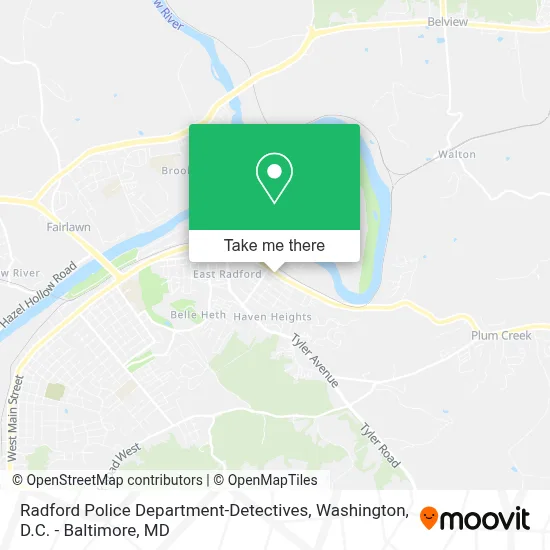 Radford Police Department-Detectives map