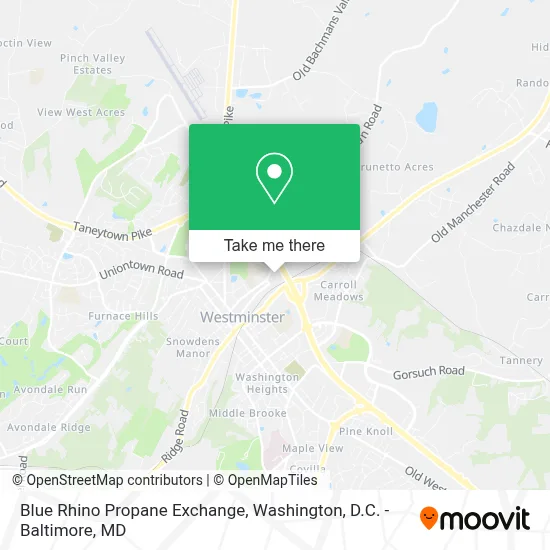 Blue Rhino Propane Exchange map