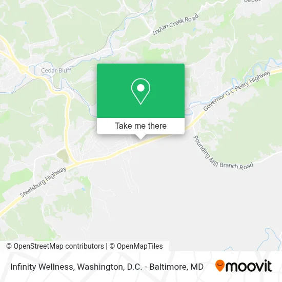 Infinity Wellness map